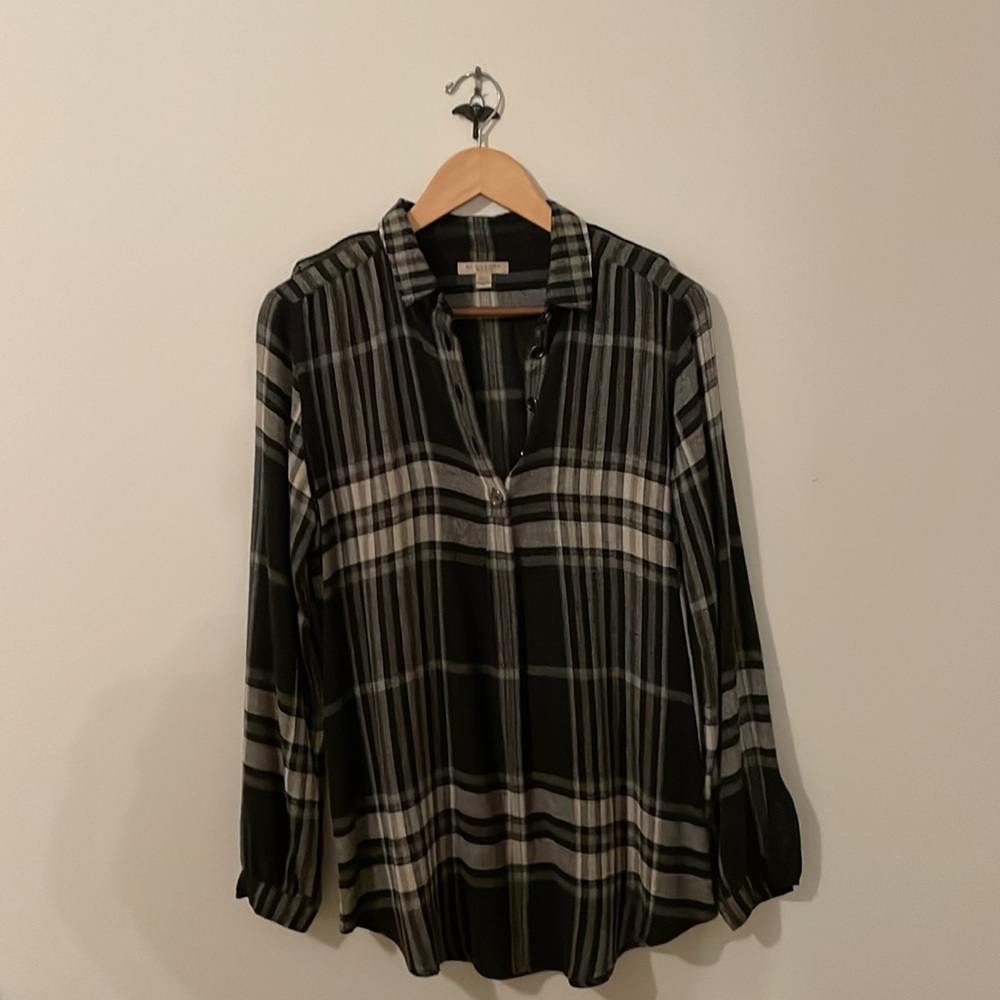 Burberry Brit black, gray and cream colored top - Picture 4 of 4